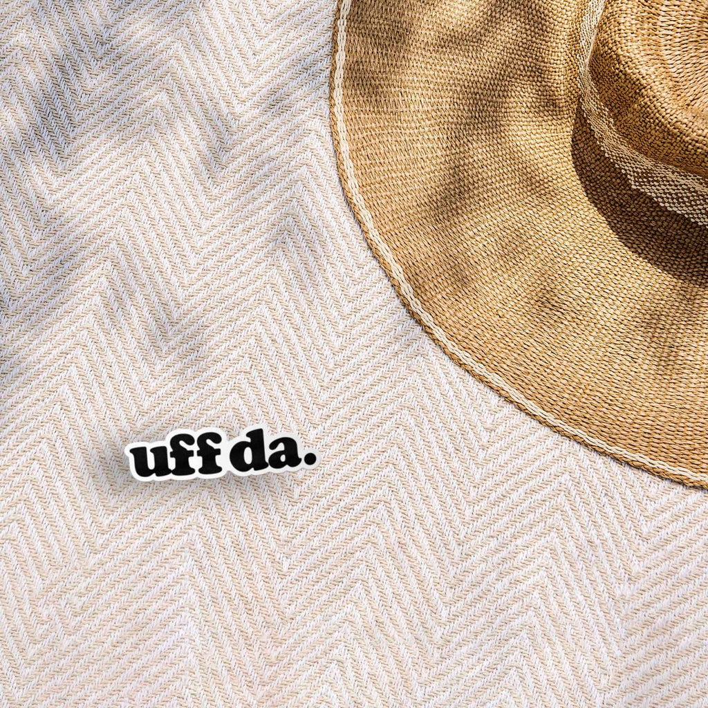 Uff Da Sticker - Funny Midwest Decal