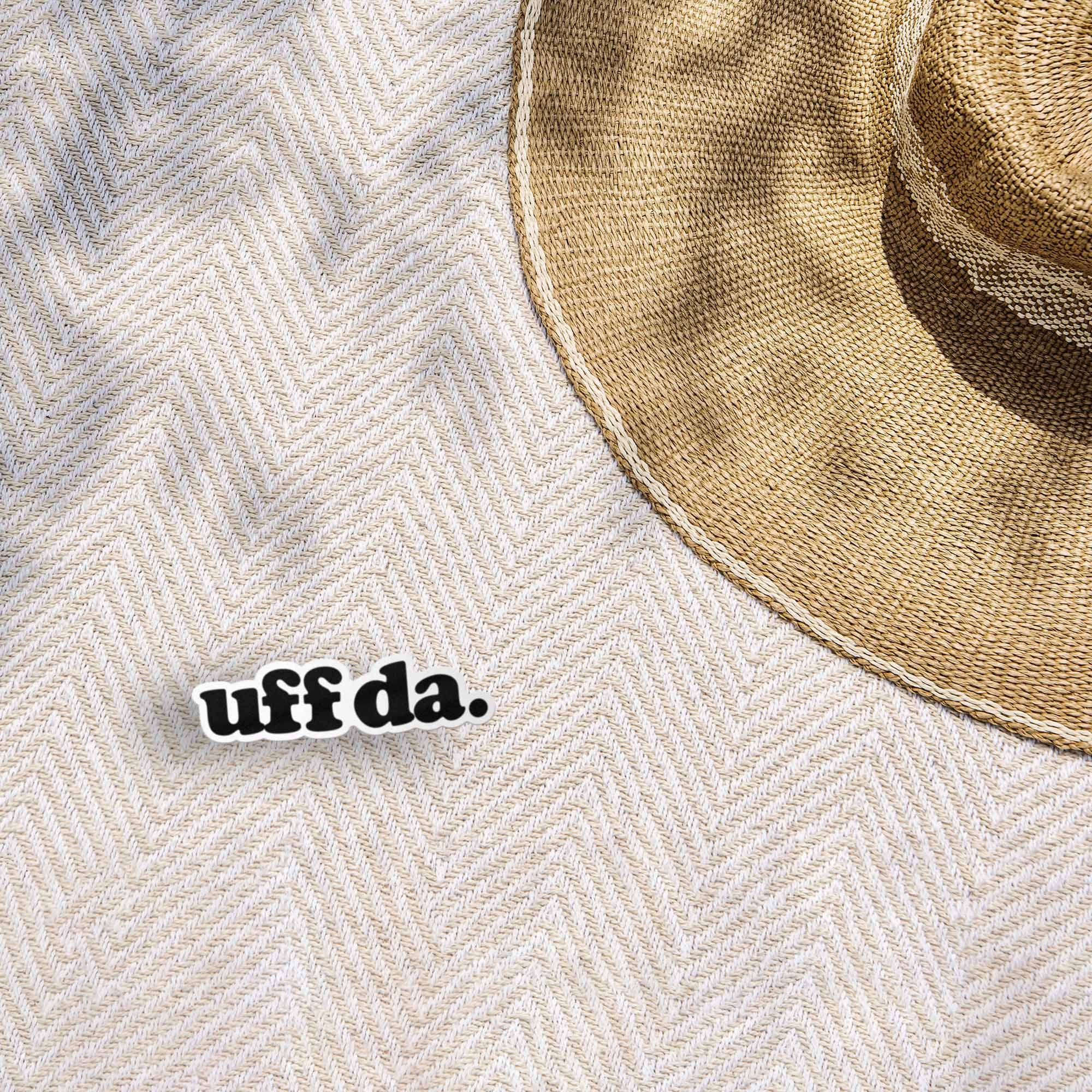 Uff Da Sticker - Funny Midwest Decal