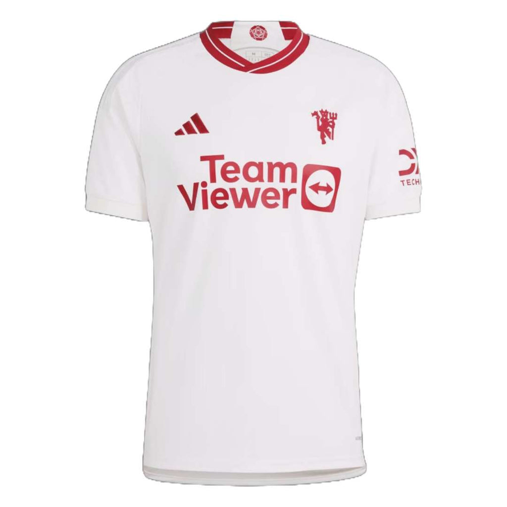 adidas Men's Manchester United 23/24 Third Jersey - CLOUD WHITE