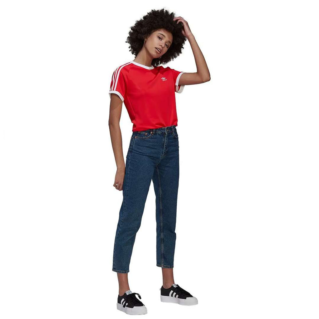 adidas Women's Essentials Slim 3-Stripes Tee