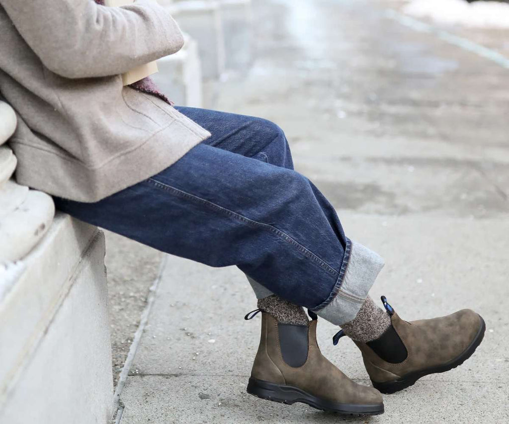 Blundstone 2242 Women's All-Terrain Thermal Chelsea Boots - RUSTIC BROWN