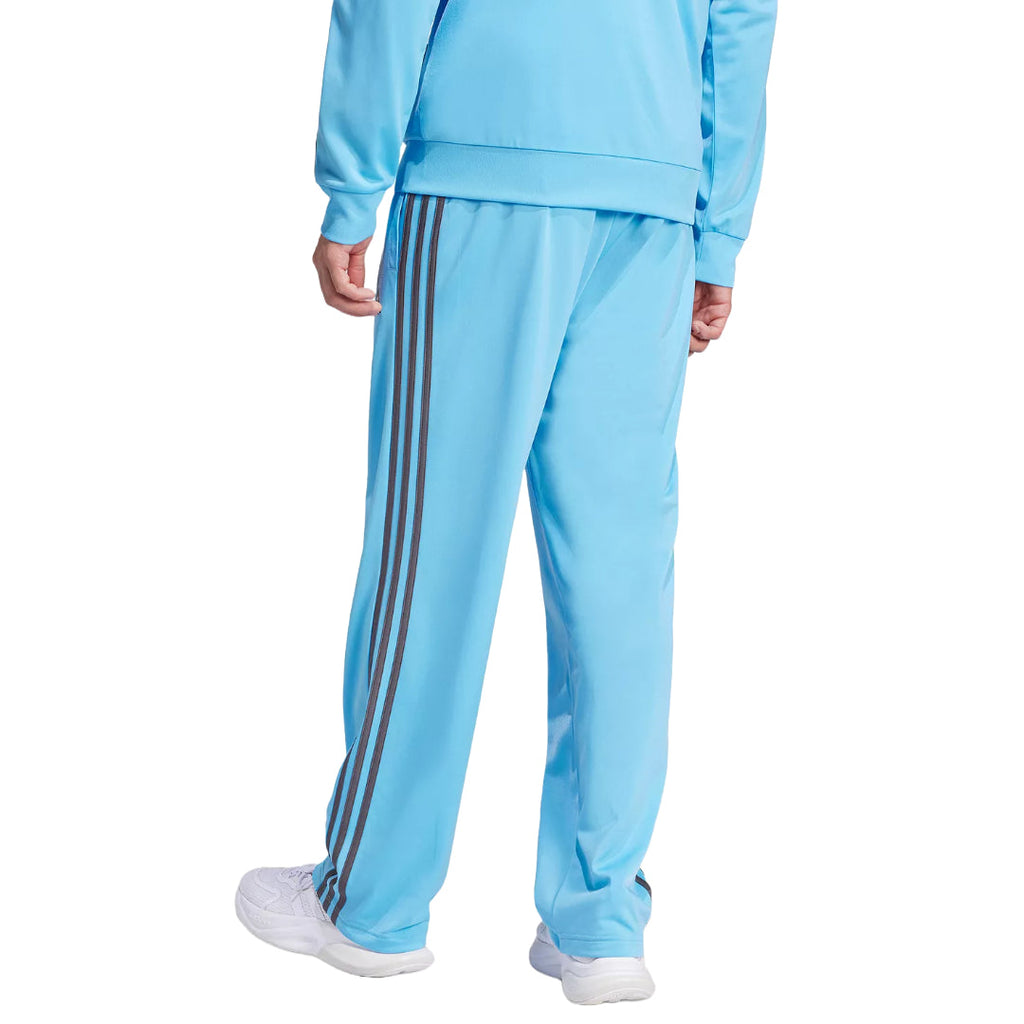 adidas Men's 3 Stripes Essentials Open Hem Track Pants - SEMI BLUE BURST/CHARCOAL