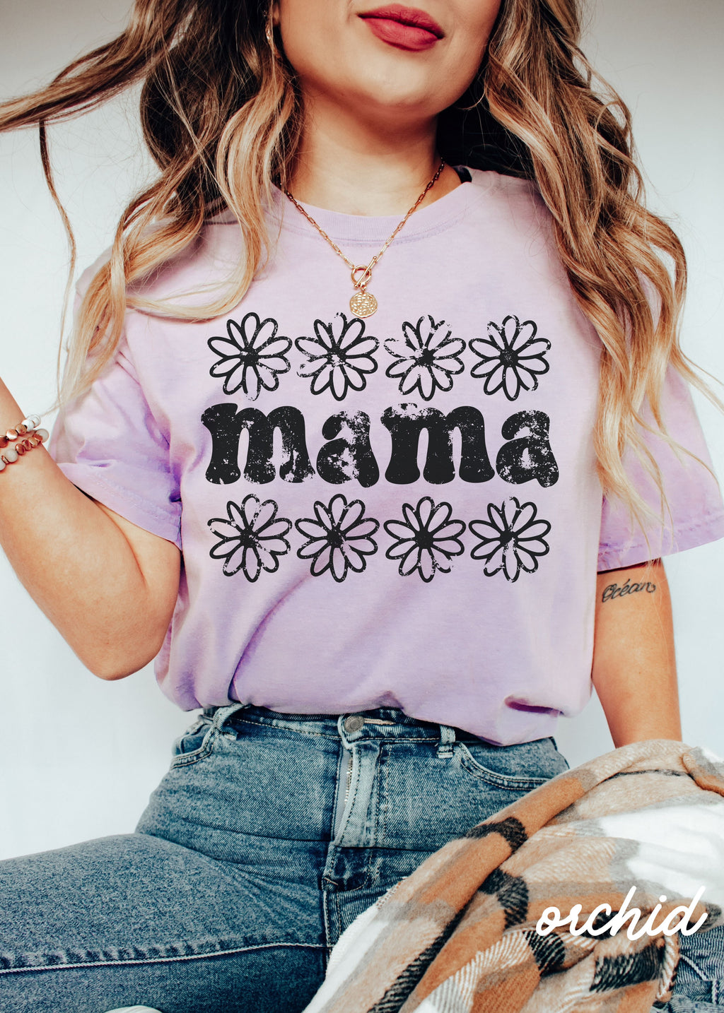 Mama Daisy Floral Tee *12 Colors (S-3X)