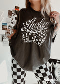 Lucky Babe Dice Comfort Colors Tee *8 Colors (S-3X)