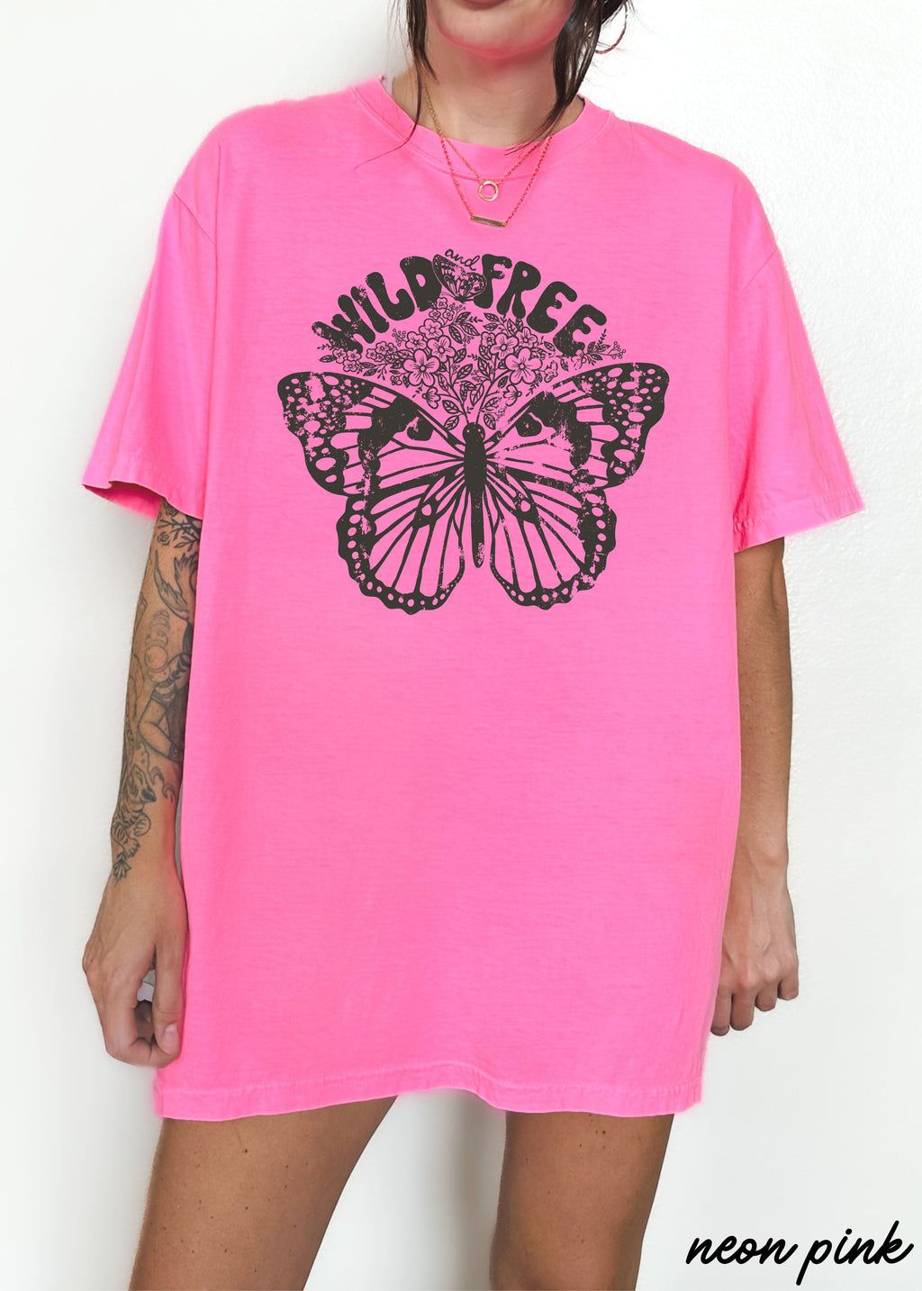 Wild & Free Butterfly Tee *13 Colors (S-3X)