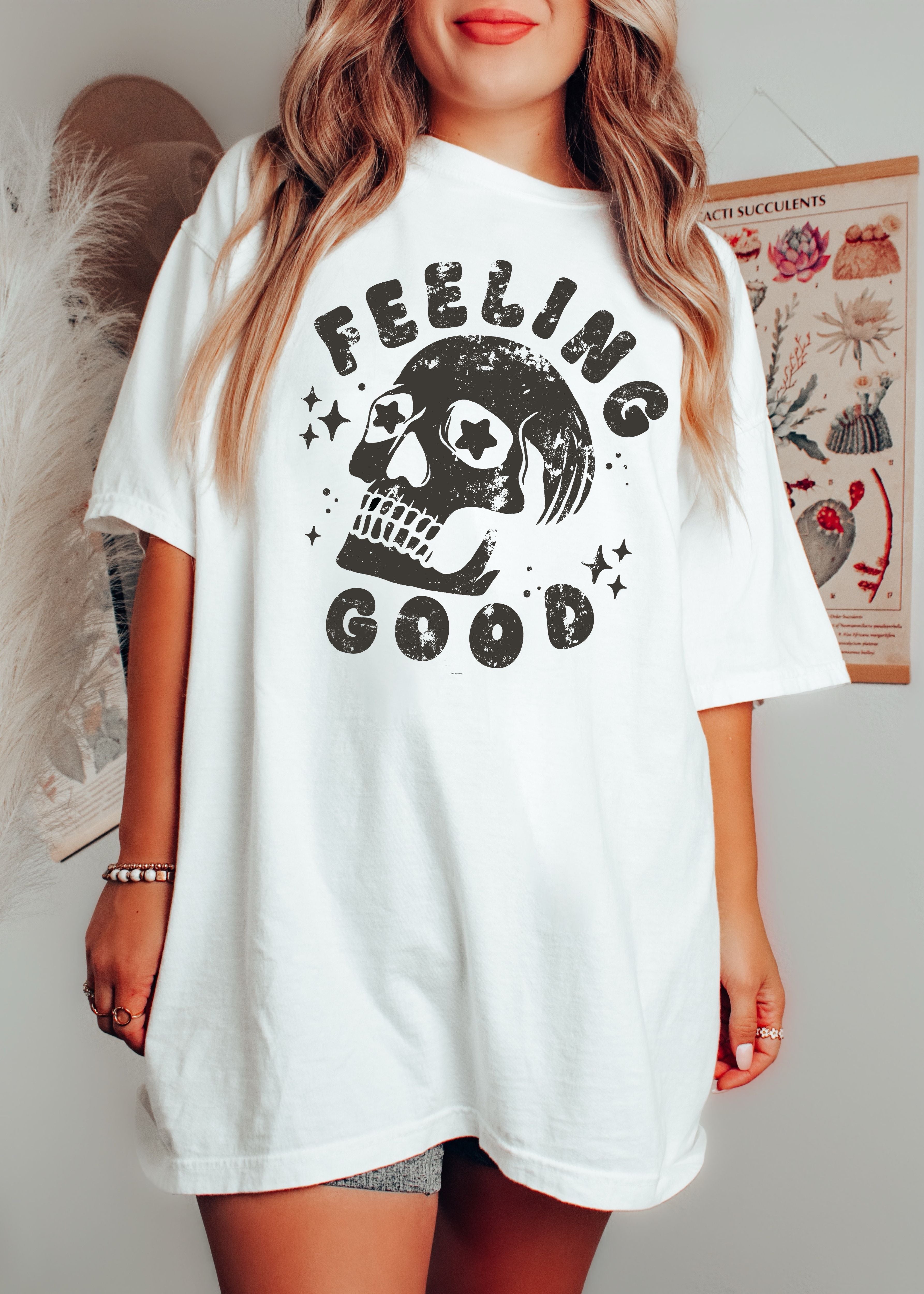 Feeling Good Skull Tee *8 Colors (S-3X)