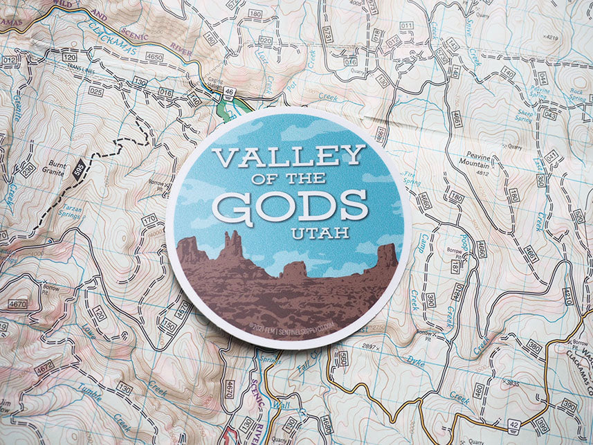 Valley of the Gods, Utah Sticker
