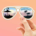 Waikiki Beach Honolulu Hawaii Sunglasses Sticker