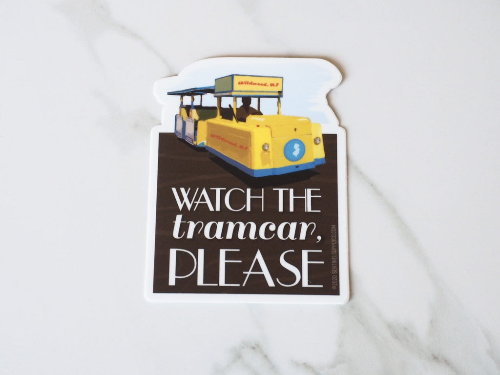 Watch the Tramcar Wildwood NJ Boardwalk Sticker