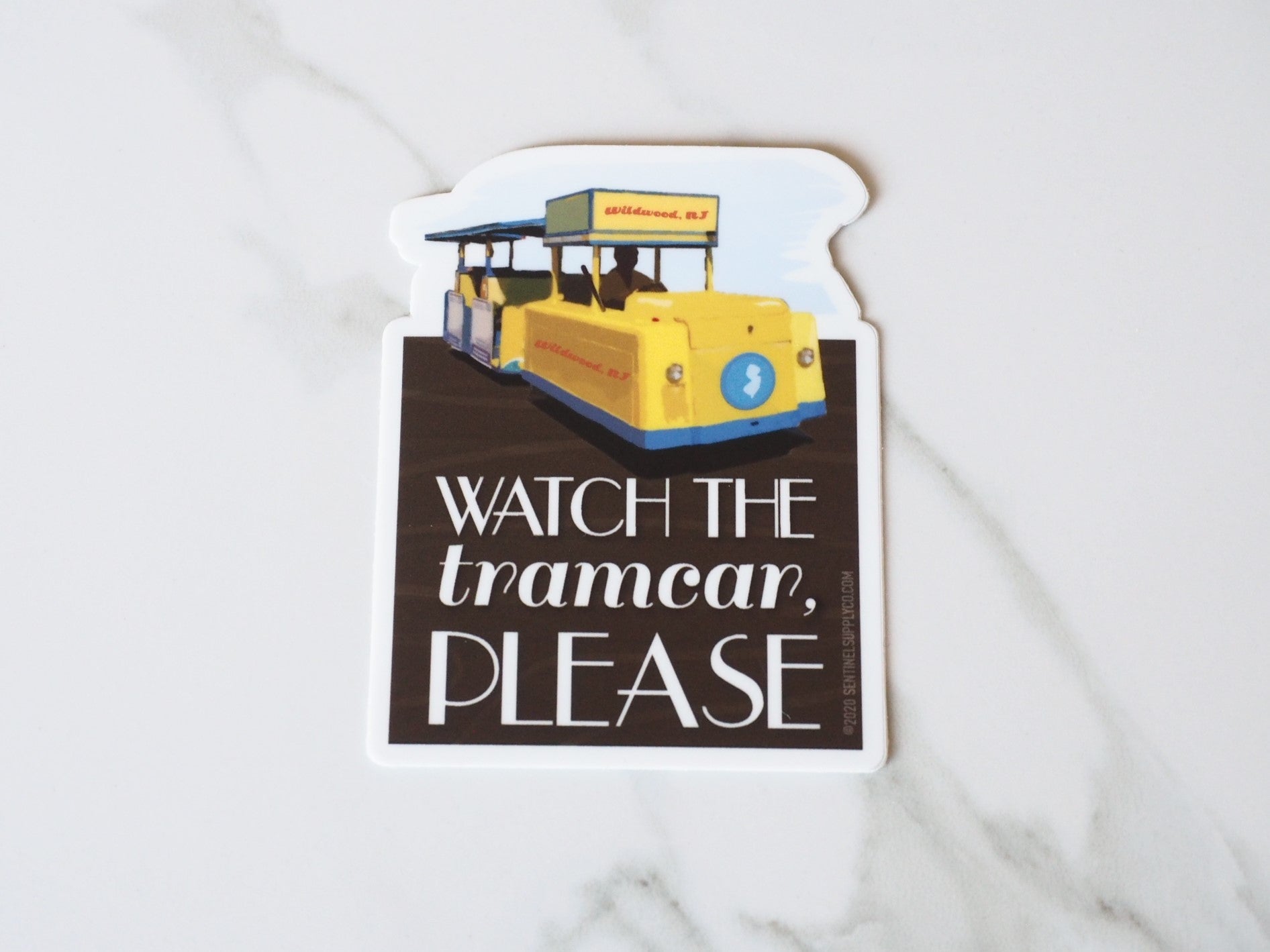 Watch the Tramcar Wildwood NJ Boardwalk Sticker
