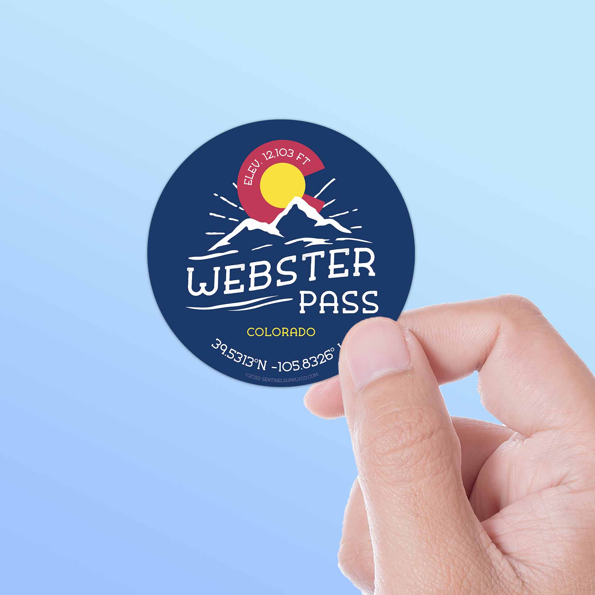 Webster Pass Colorado Stickers