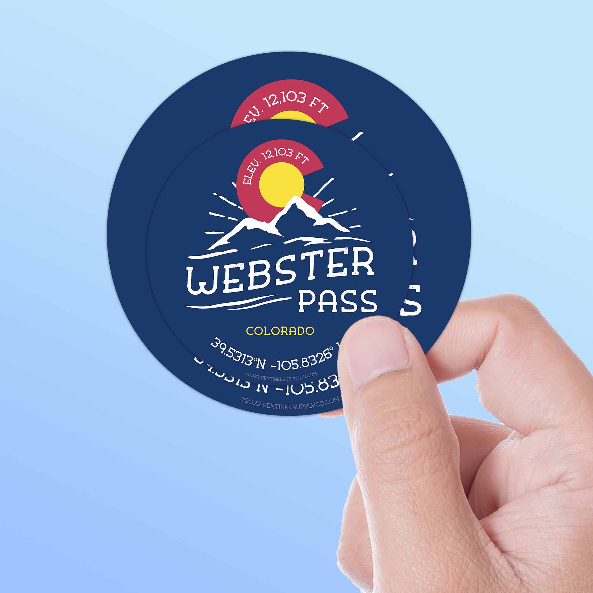 Webster Pass Colorado Stickers