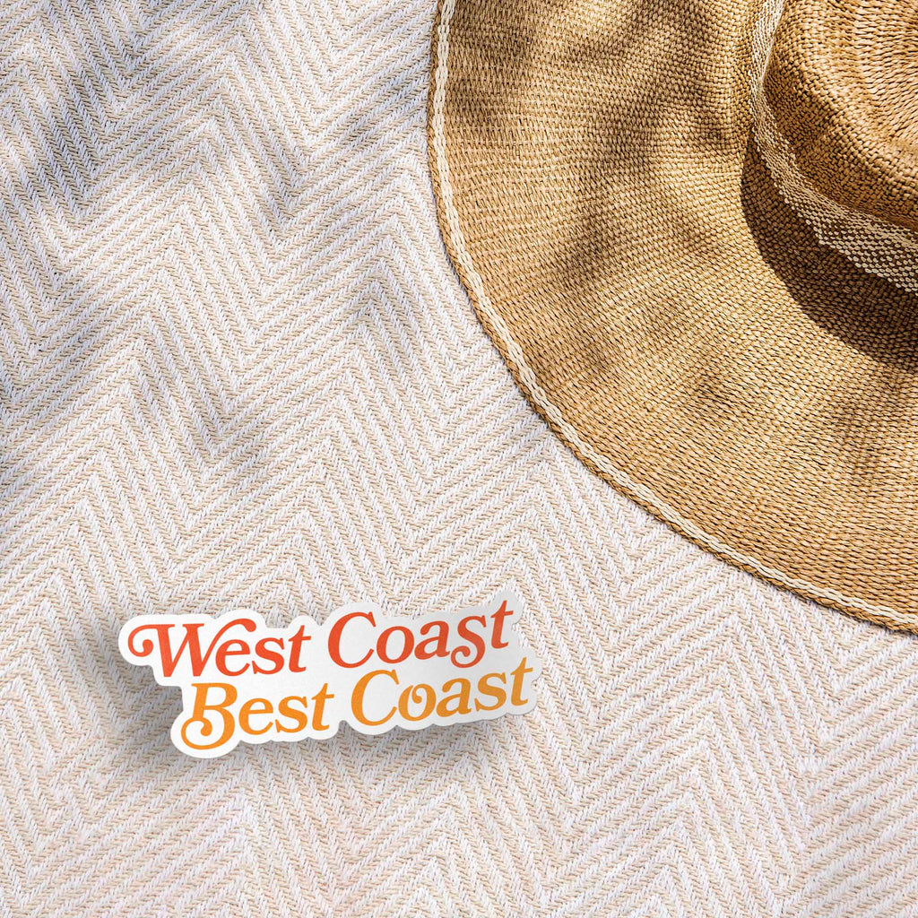 West Coast Best Coast Sticker