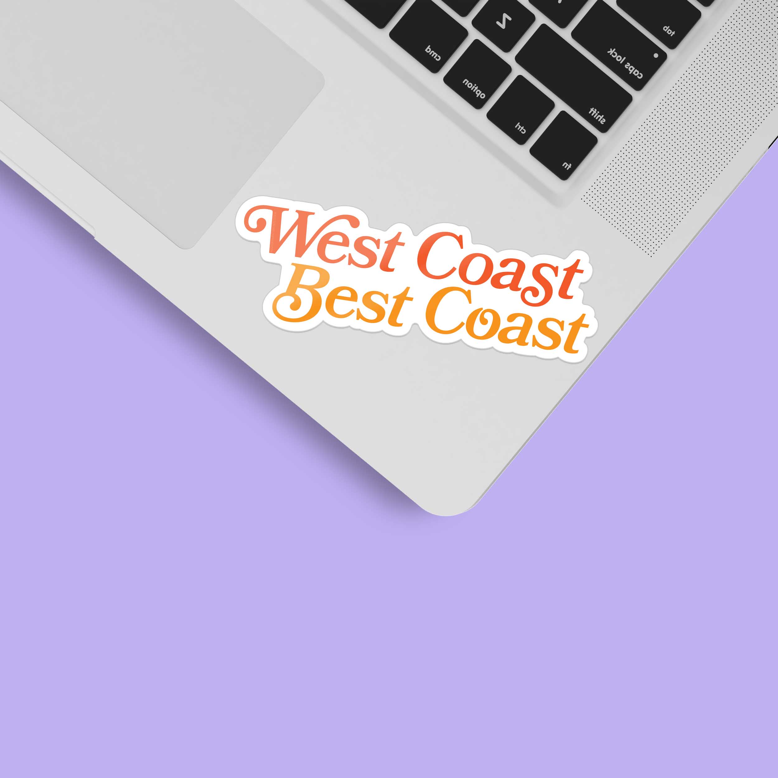 West Coast Best Coast Sticker