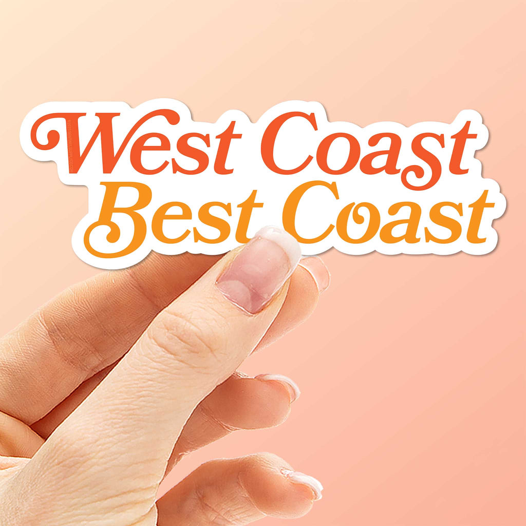 West Coast Best Coast Sticker