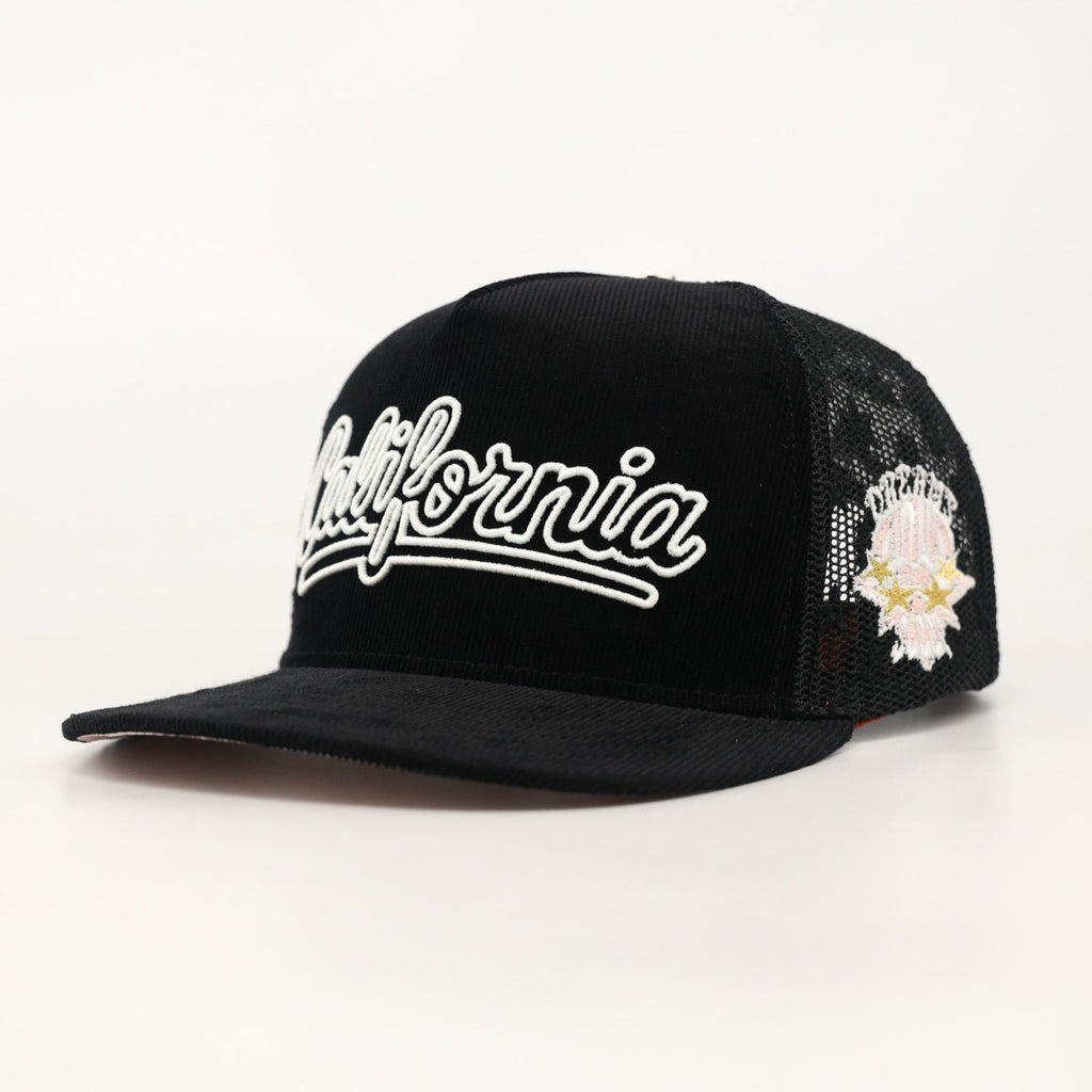 OG CA: Dreams on the West Trucker (Black Corduroy/Mesh)