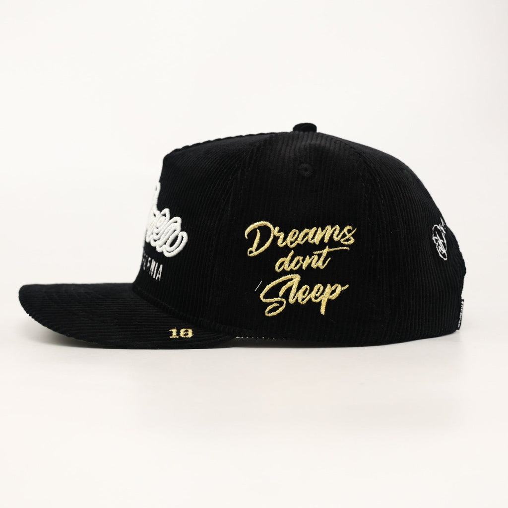 OG BA: From the Bay to the World Snapback (Black Corduroy)