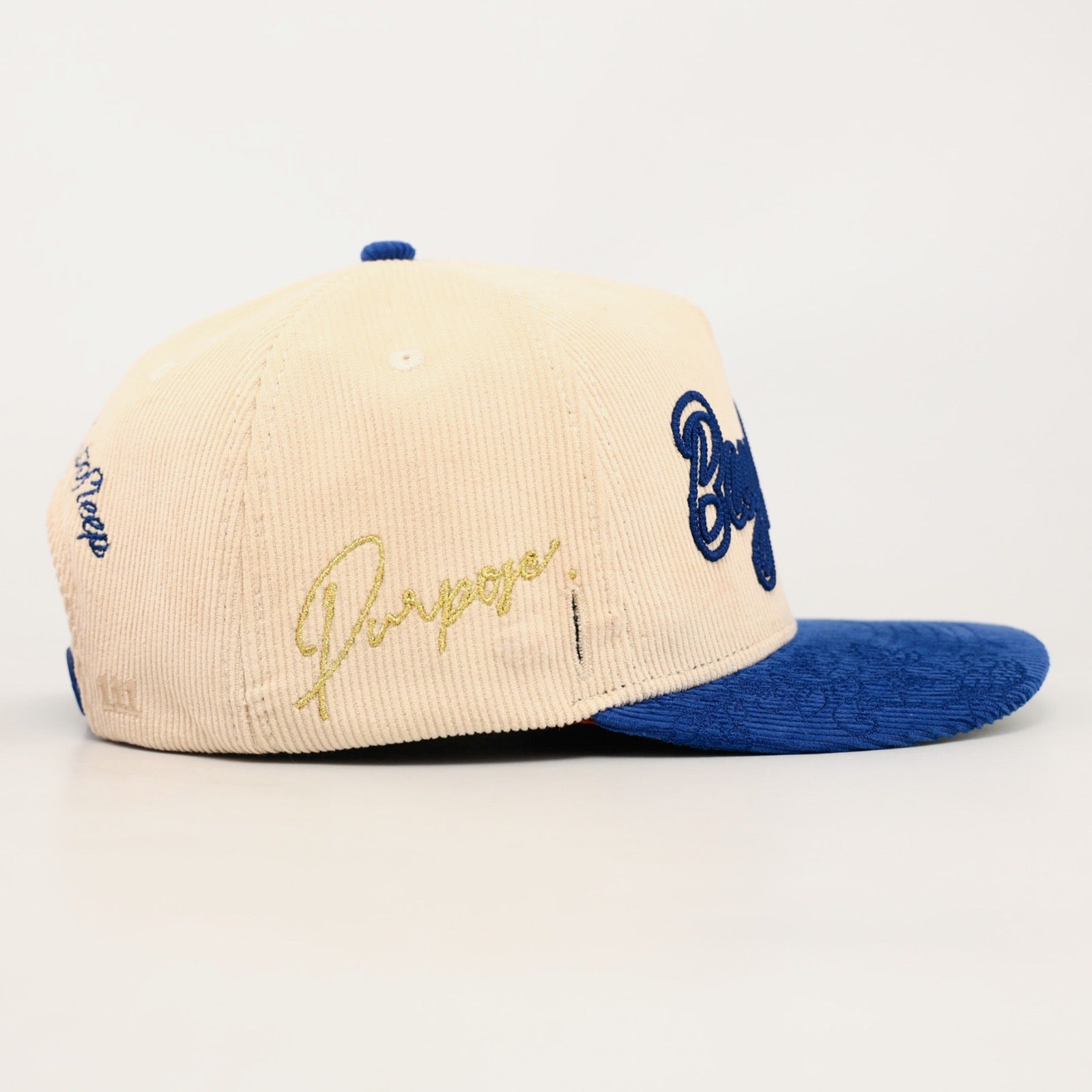OG BA: From the Bay to the World Snapback (Cream/Blue)