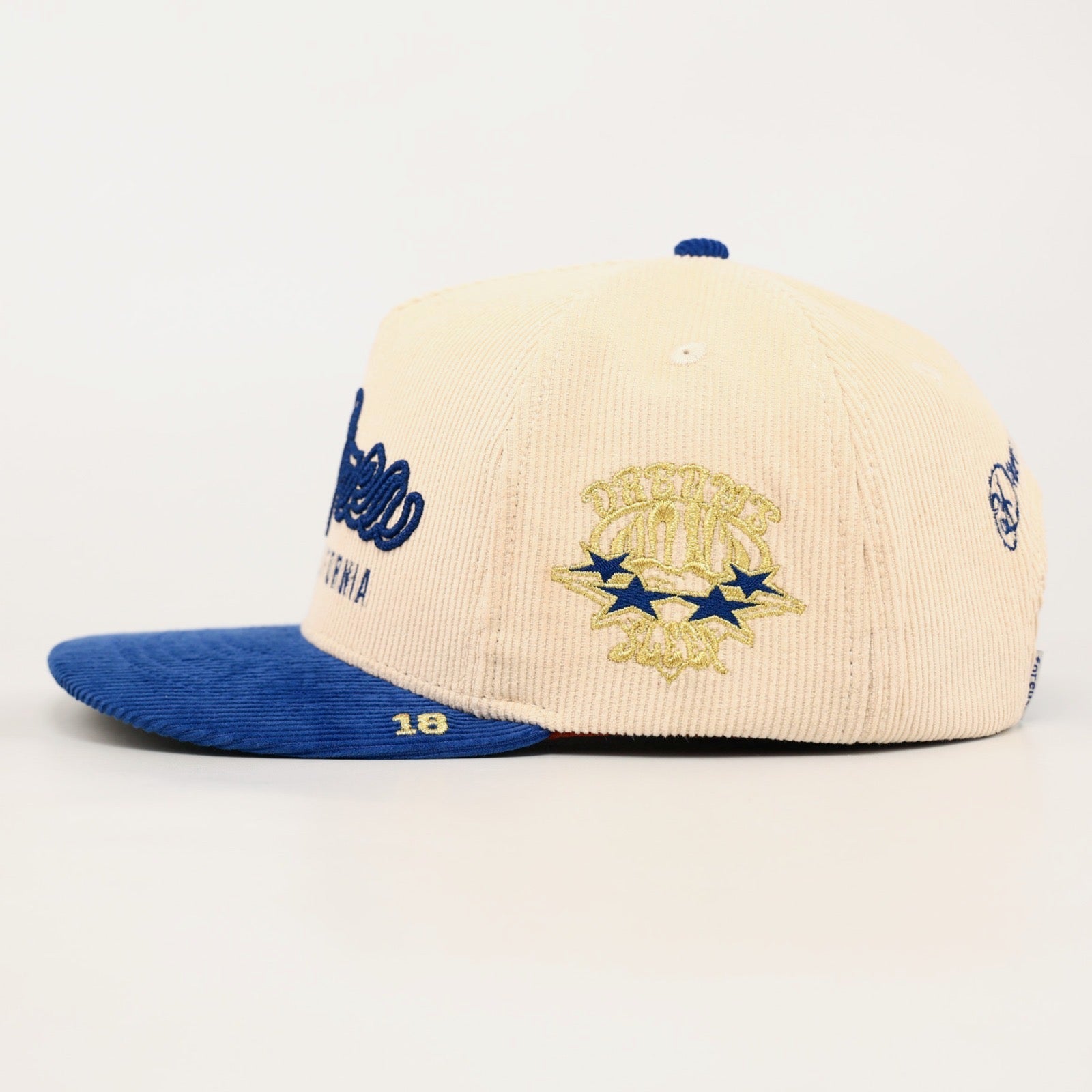 OG BA: From the Bay to the World Snapback (Cream/Blue)