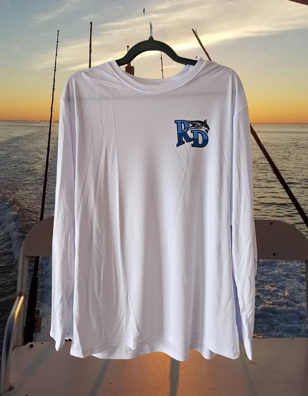 Reel Deal White Dryfit (Back Logo)