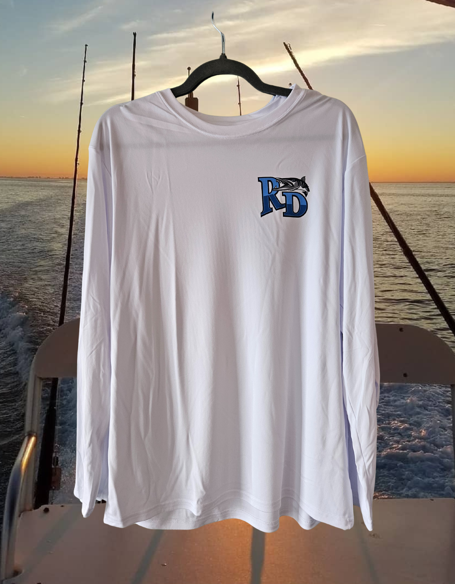 Reel Deal White Dryfit (Back Logo)
