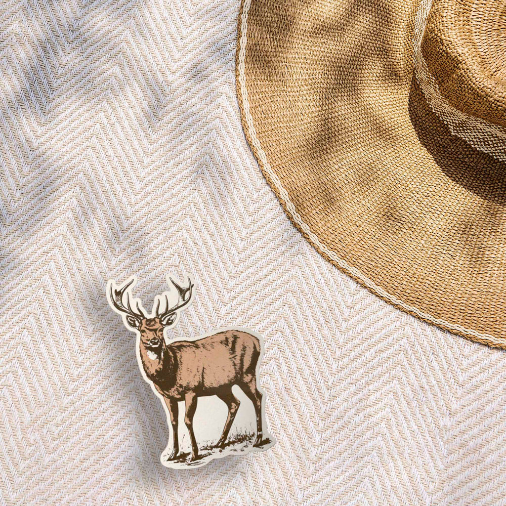 White Tail Deer Sticker - Cool Nature Decal