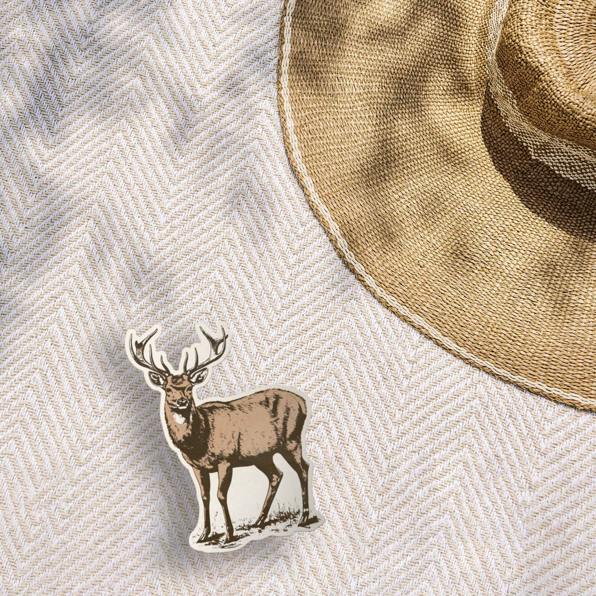 White Tail Deer Sticker - Cool Nature Decal
