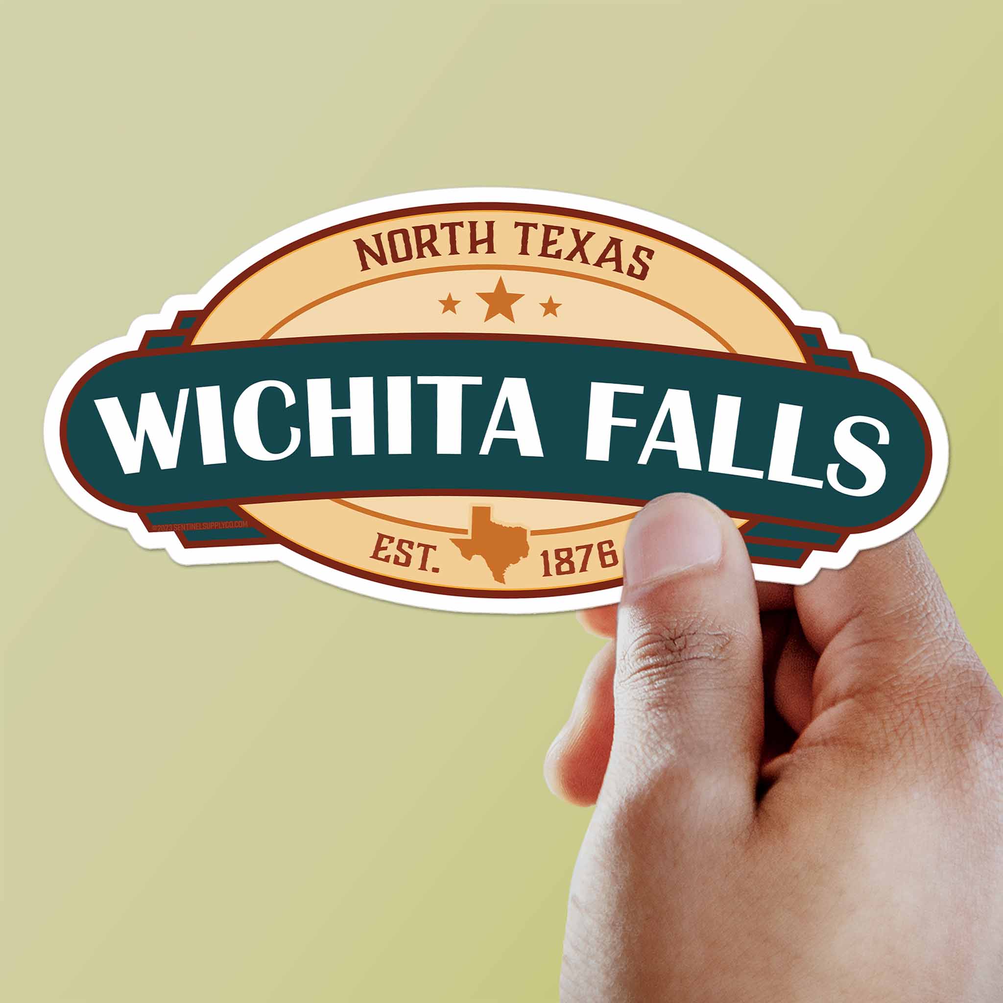 Wichita Falls Texas Badge Sticker