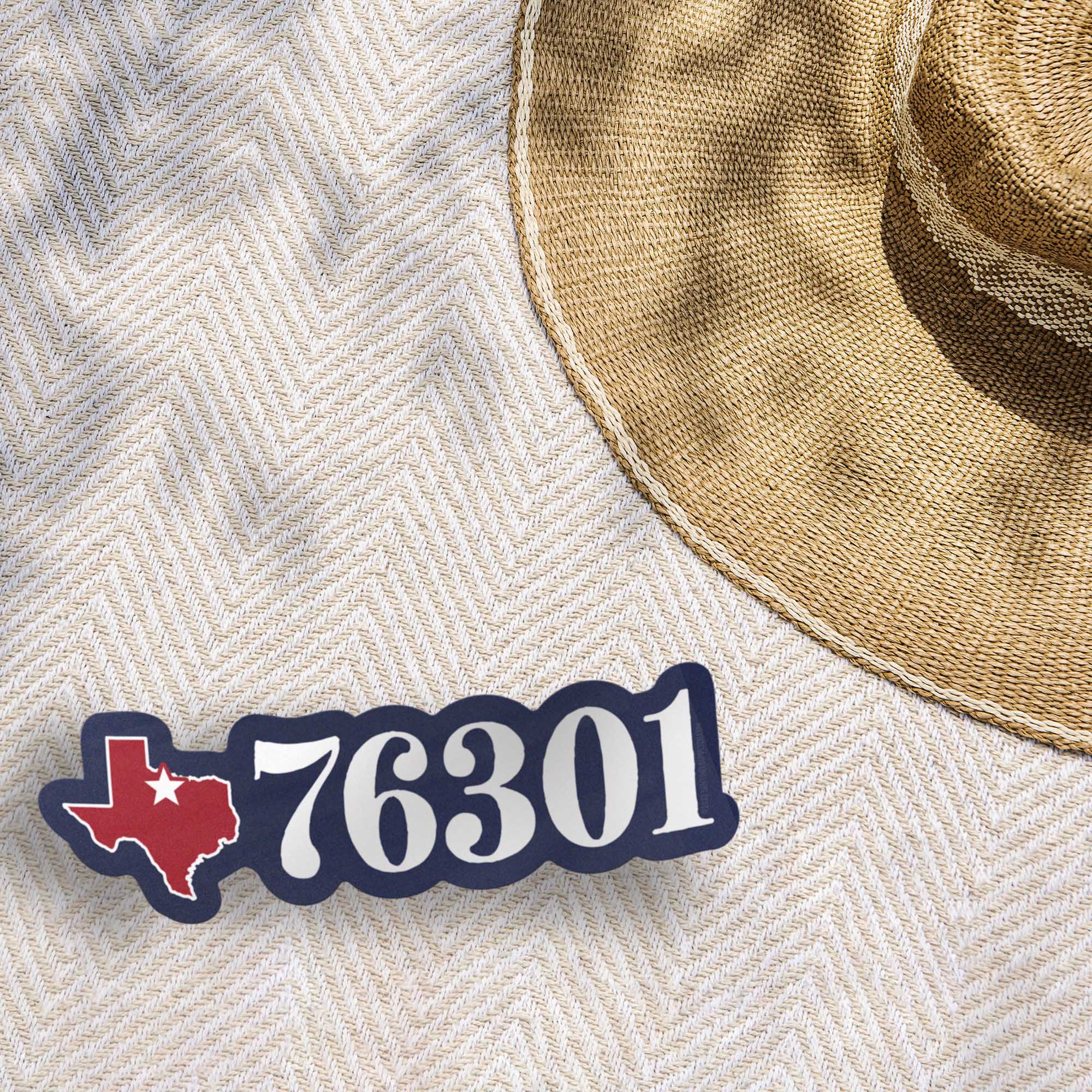 Wichita Falls Texas 76301 Zip Code Sticker
