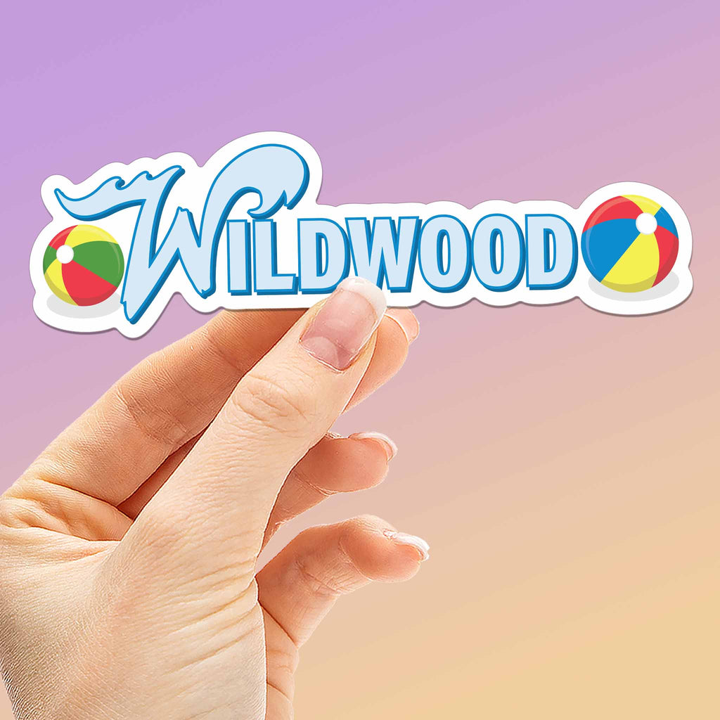 Wildwood NJ Beach Ball Sticker