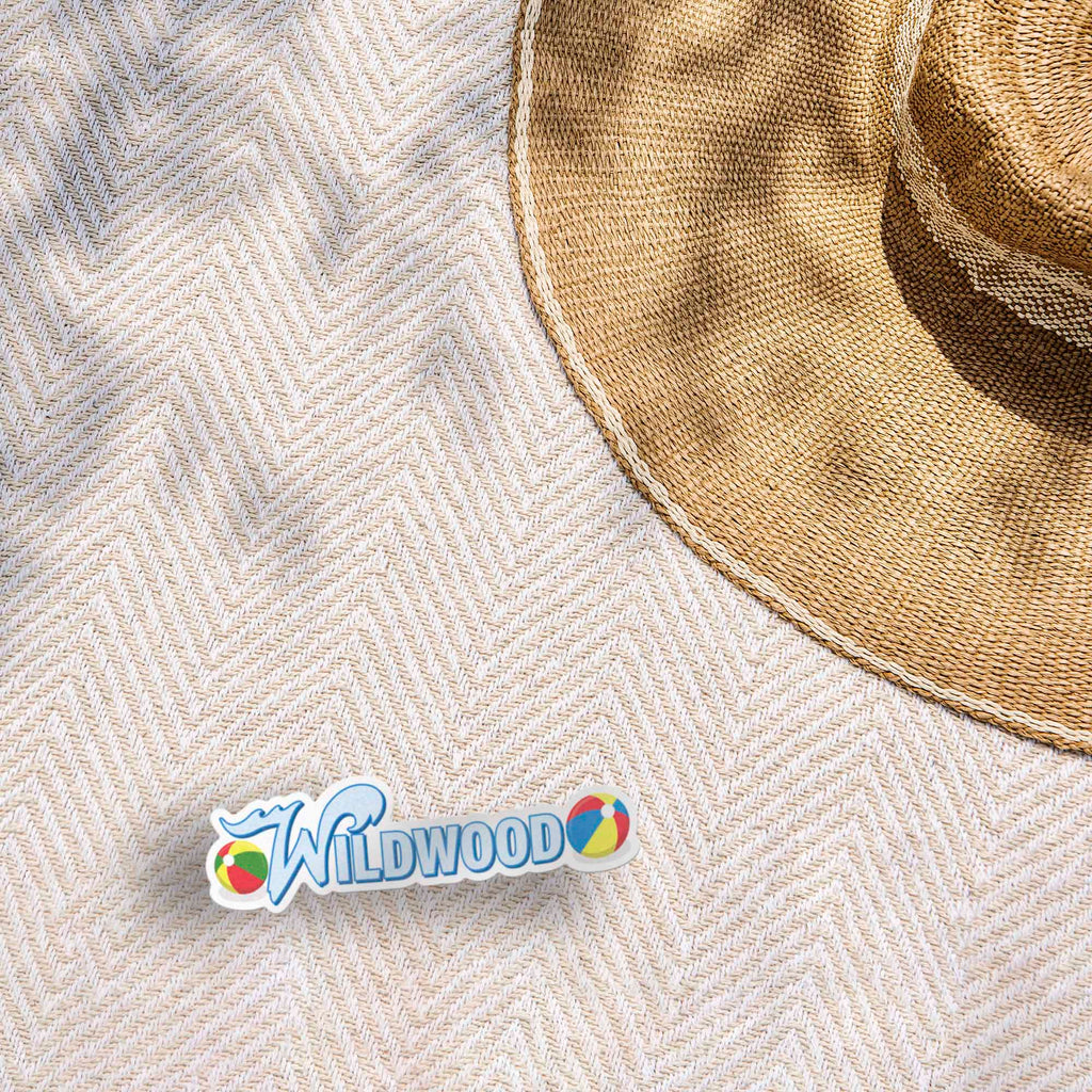 Wildwood NJ Beach Ball Sticker