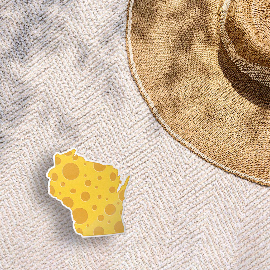 Wisconsin Cheese Sticker - Funny Midwest Decal