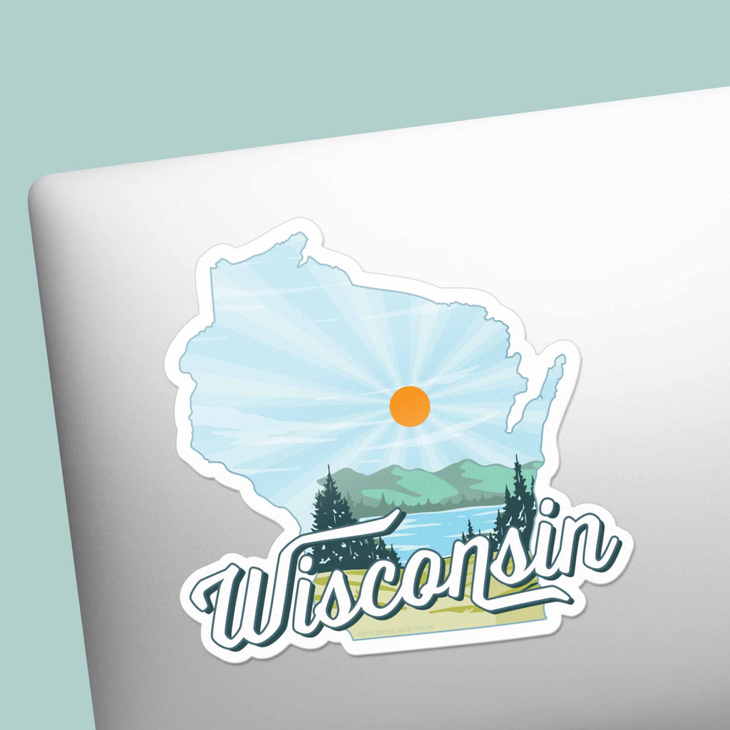 Wisconsin Lakes Sticker