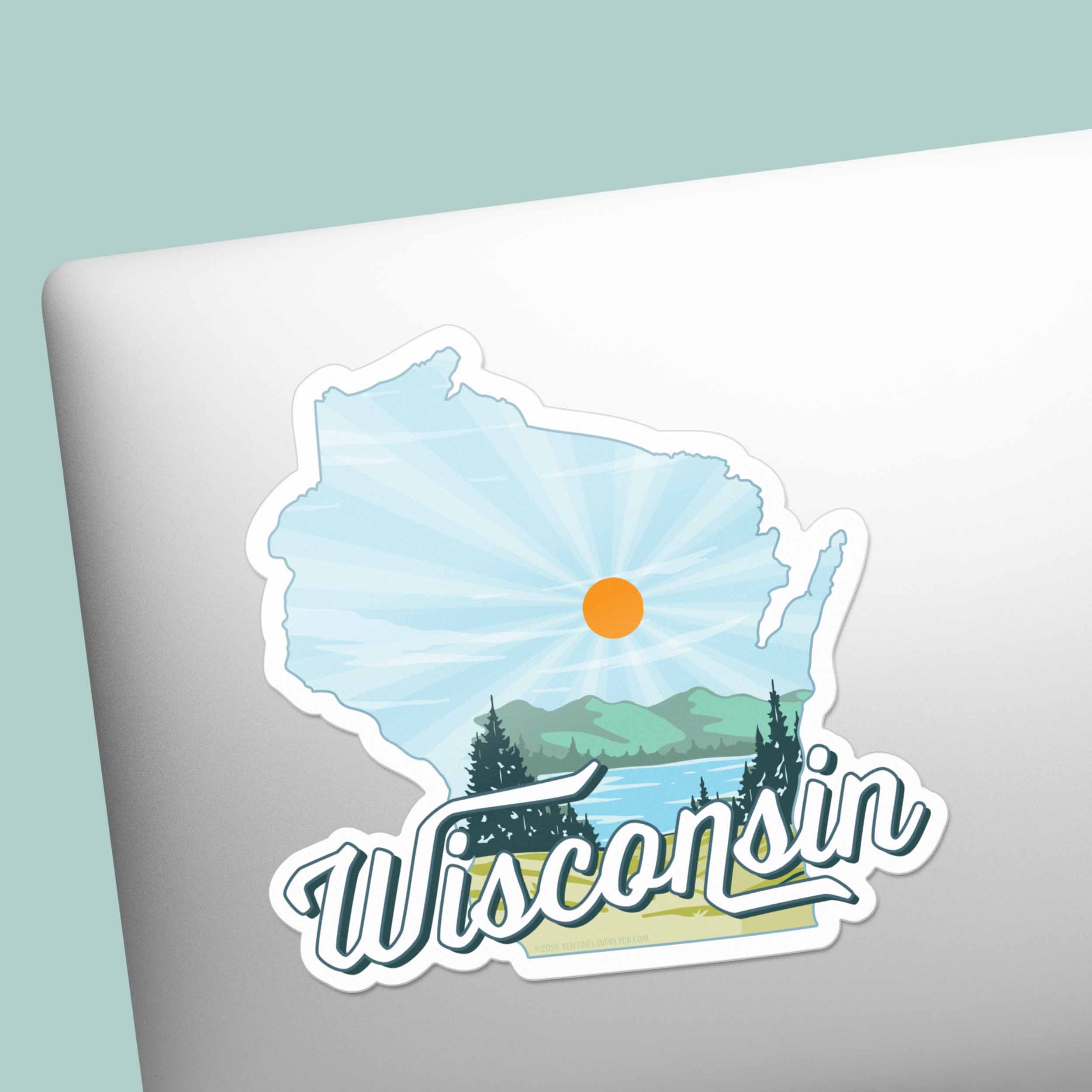 Wisconsin Lakes Sticker