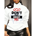 Women's Front Slogan Letter Print Hooded – Long Sleeve Back to School & Teacher Outfits, Graduation Pullover, Fall Outfit