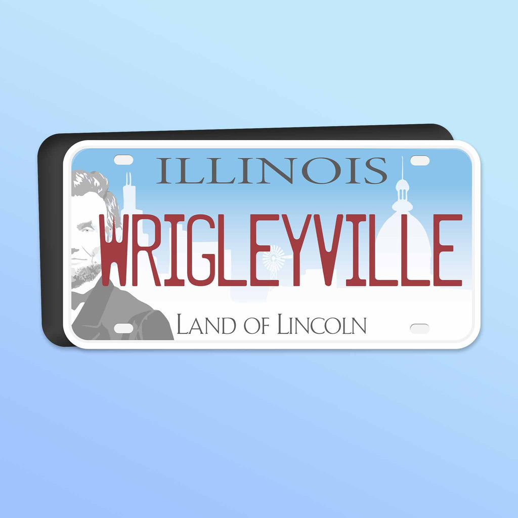 Wrigleyville Illinois Car Magnet - Flexible IL Fridge Magnet