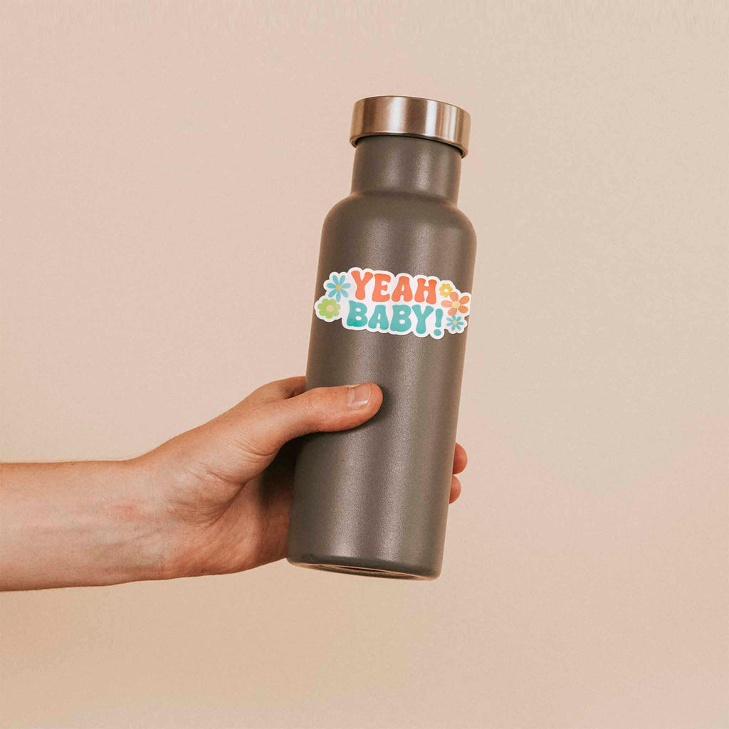 Yeah Baby Funny Movie Quote Sticker