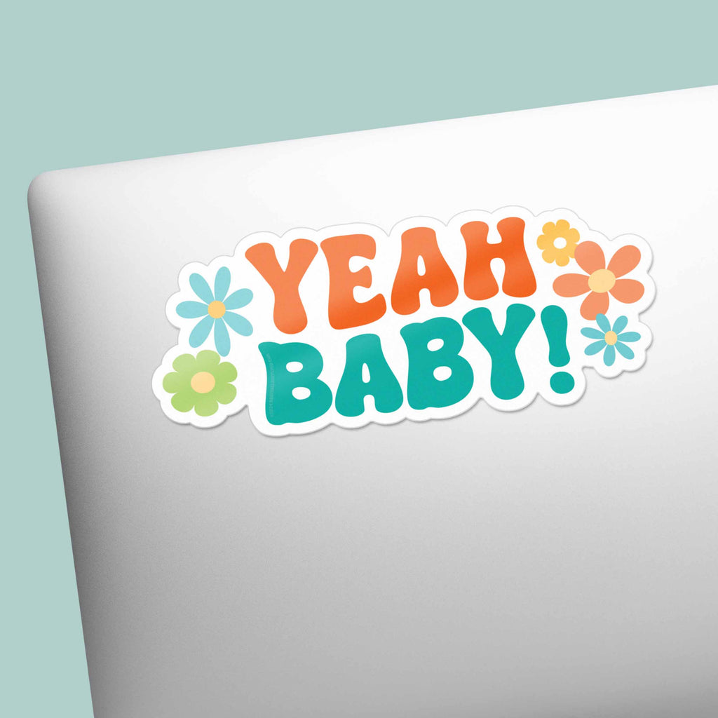 Yeah Baby Funny Movie Quote Sticker