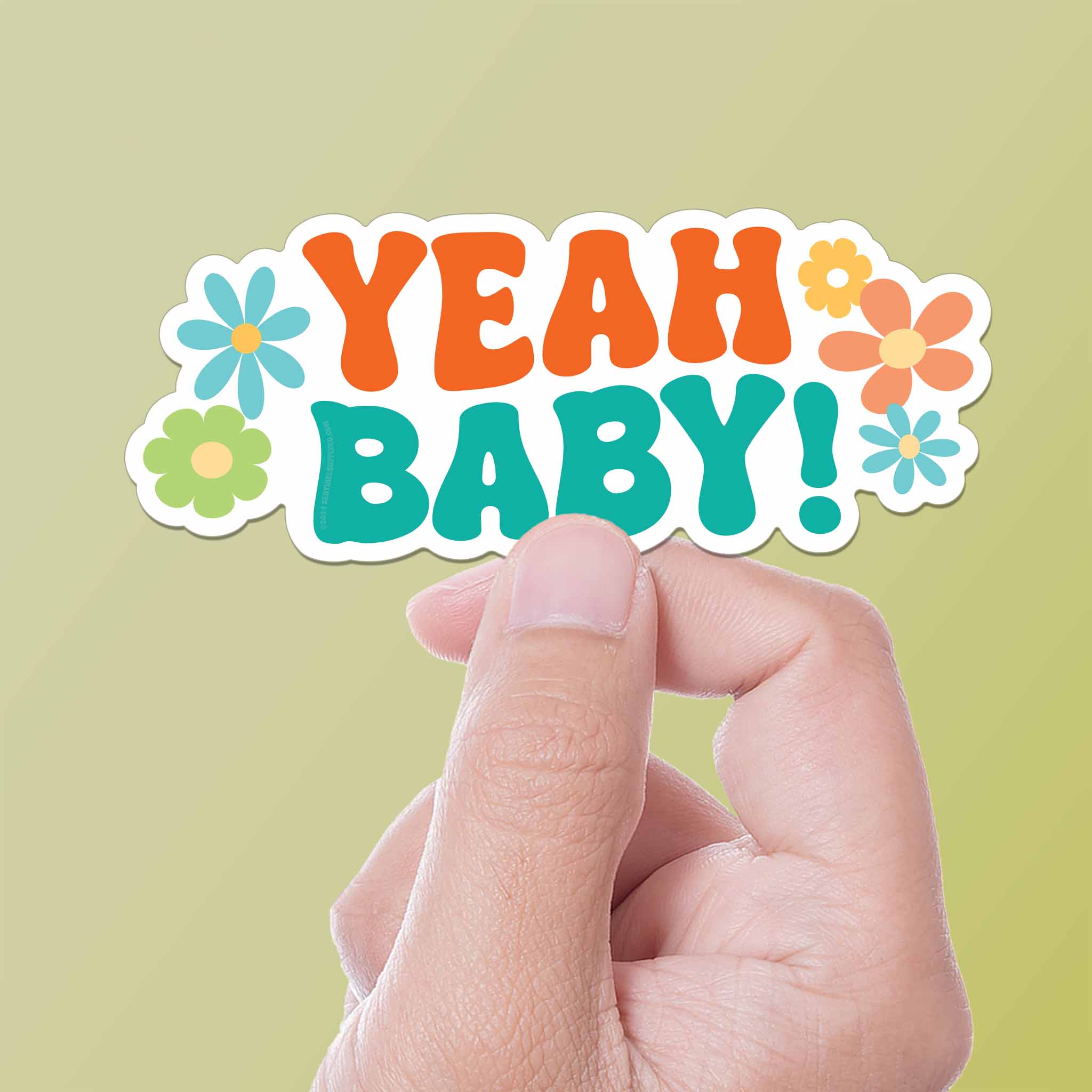 Yeah Baby Funny Movie Quote Sticker