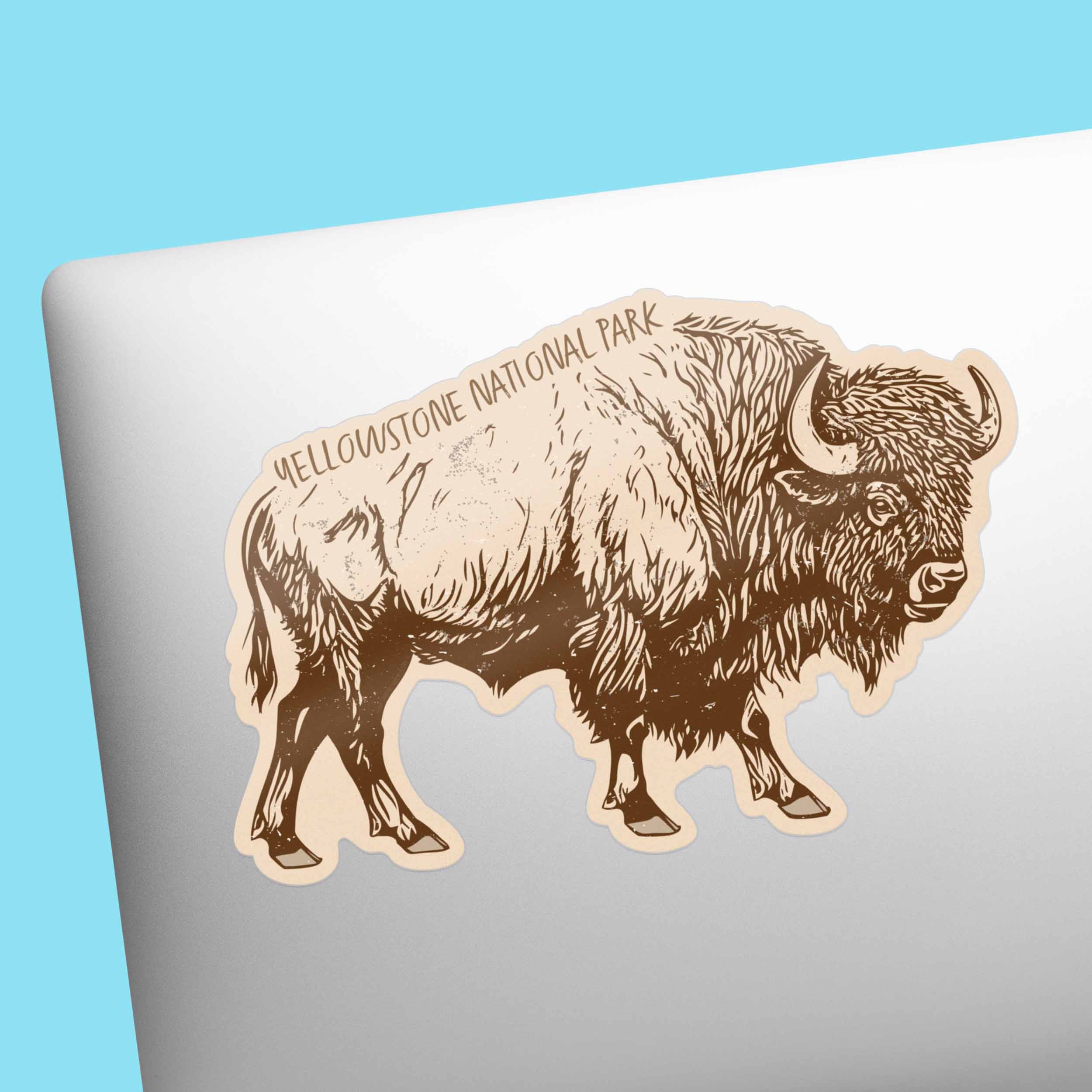 Yellowstone National Park Wyoming Buffalo Sticker