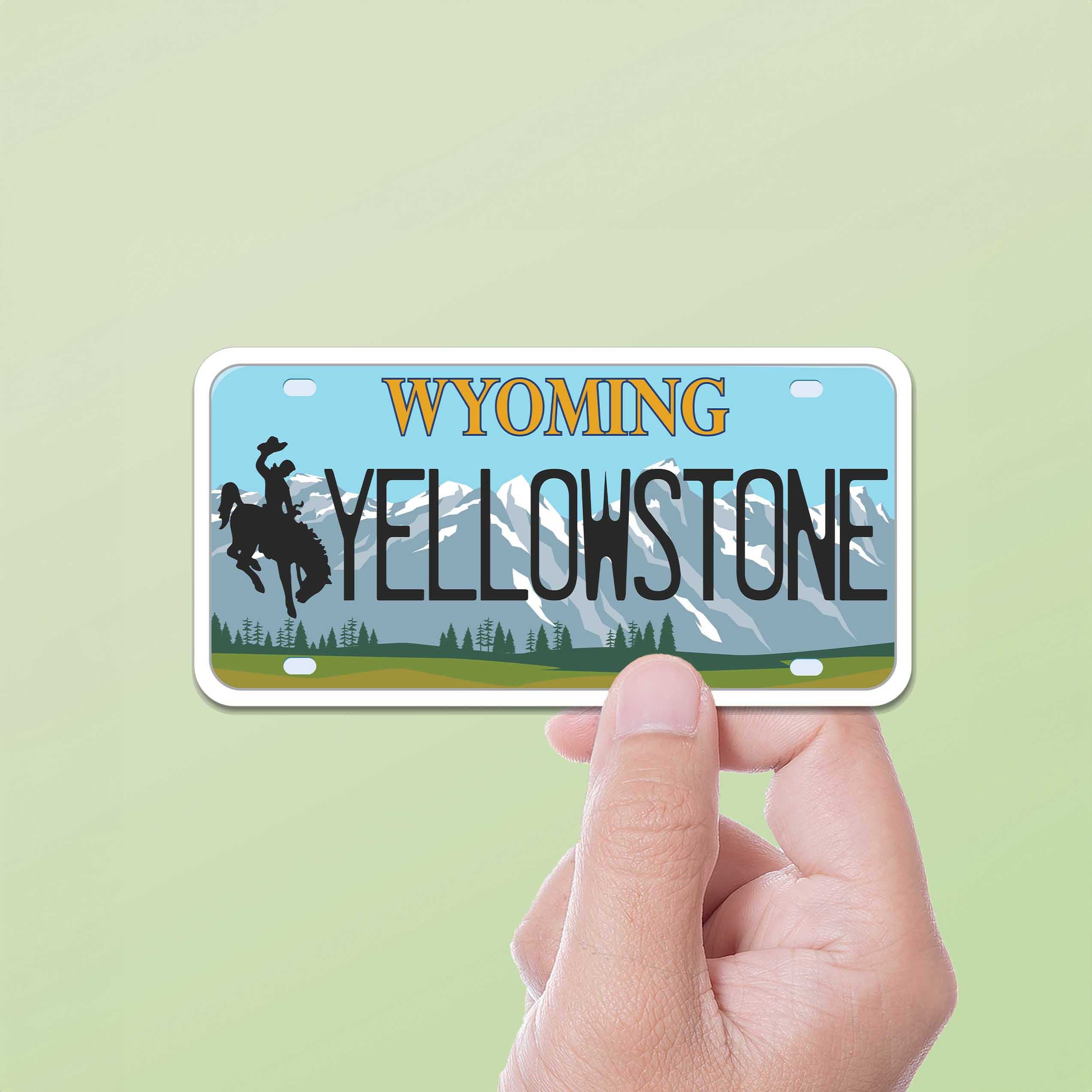 Wyoming License Plate Stickers - Choose Your WY Decal