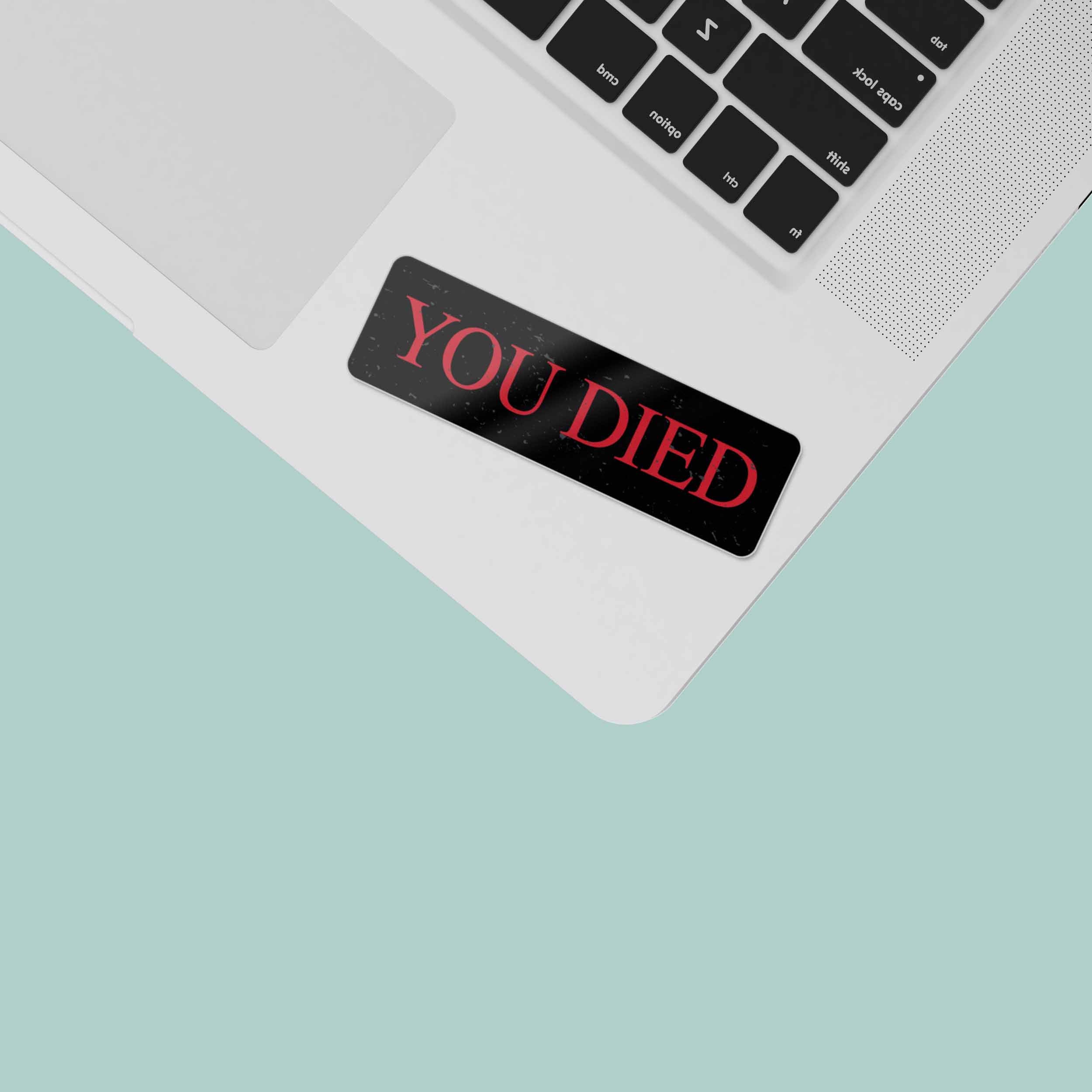 You Died Funny Souls Gaming Sticker