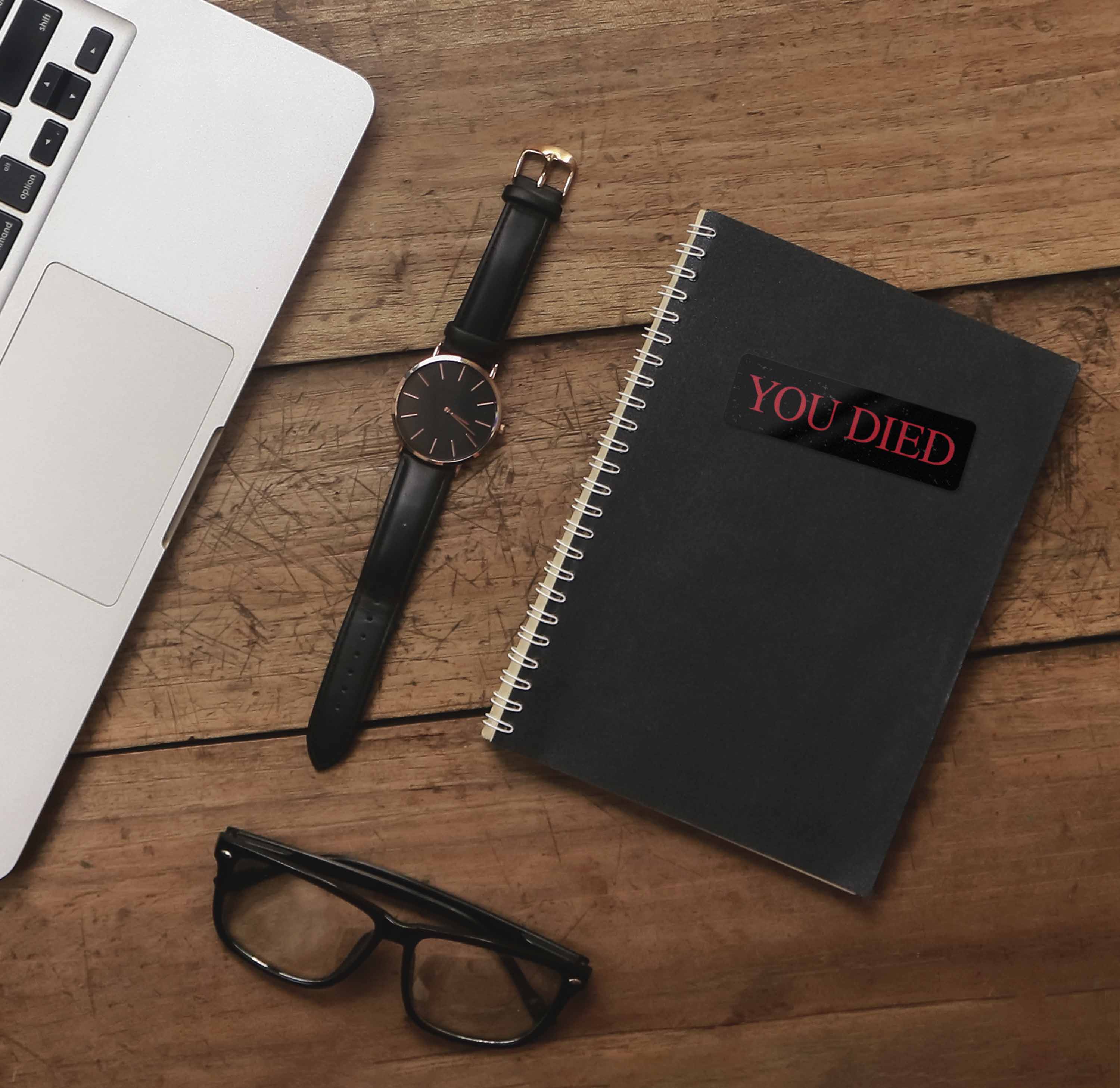 You Died Funny Souls Gaming Sticker