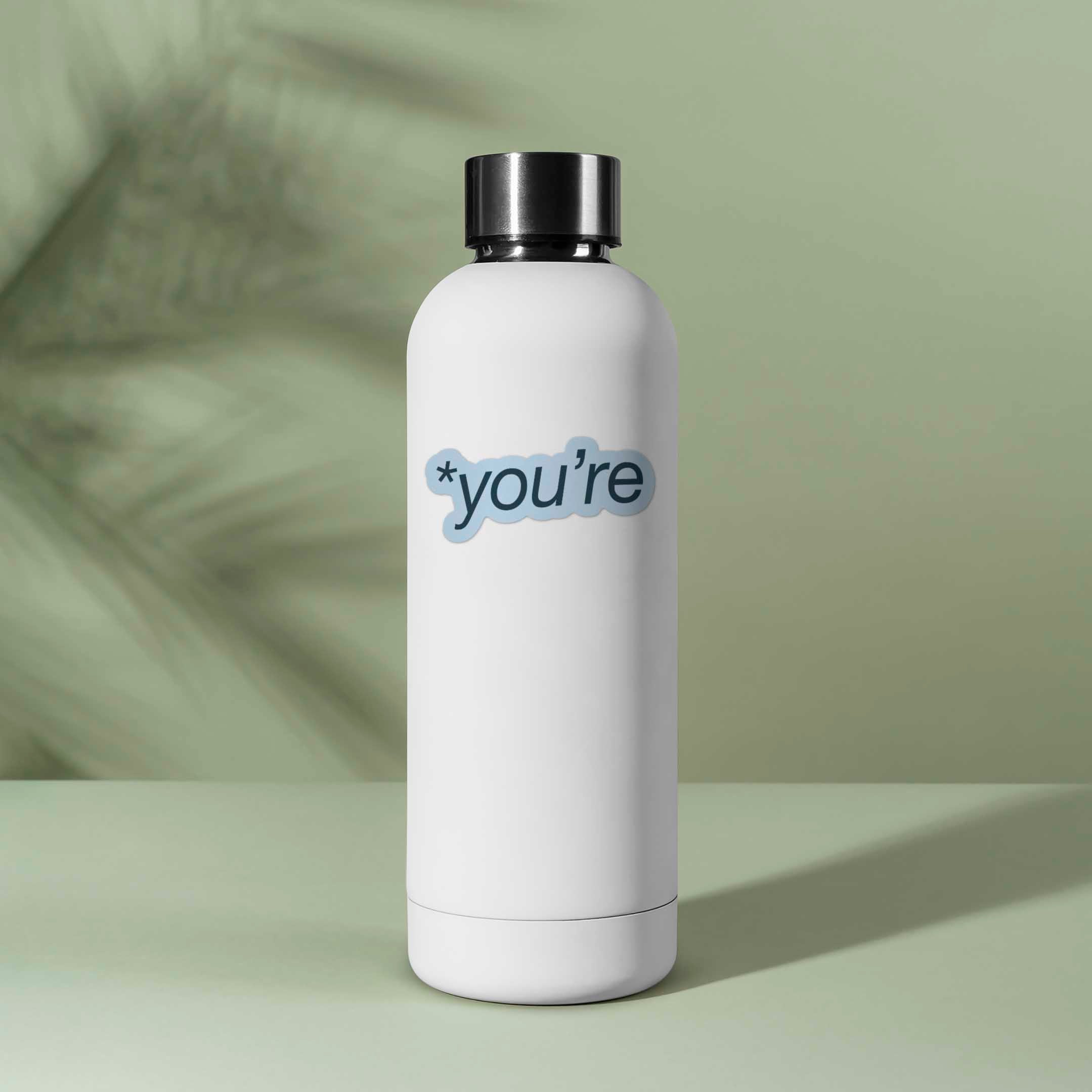 You're Sticker for Hydroflask - Funny Grammar Decals