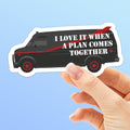 A Team Van TV Quote Sticker