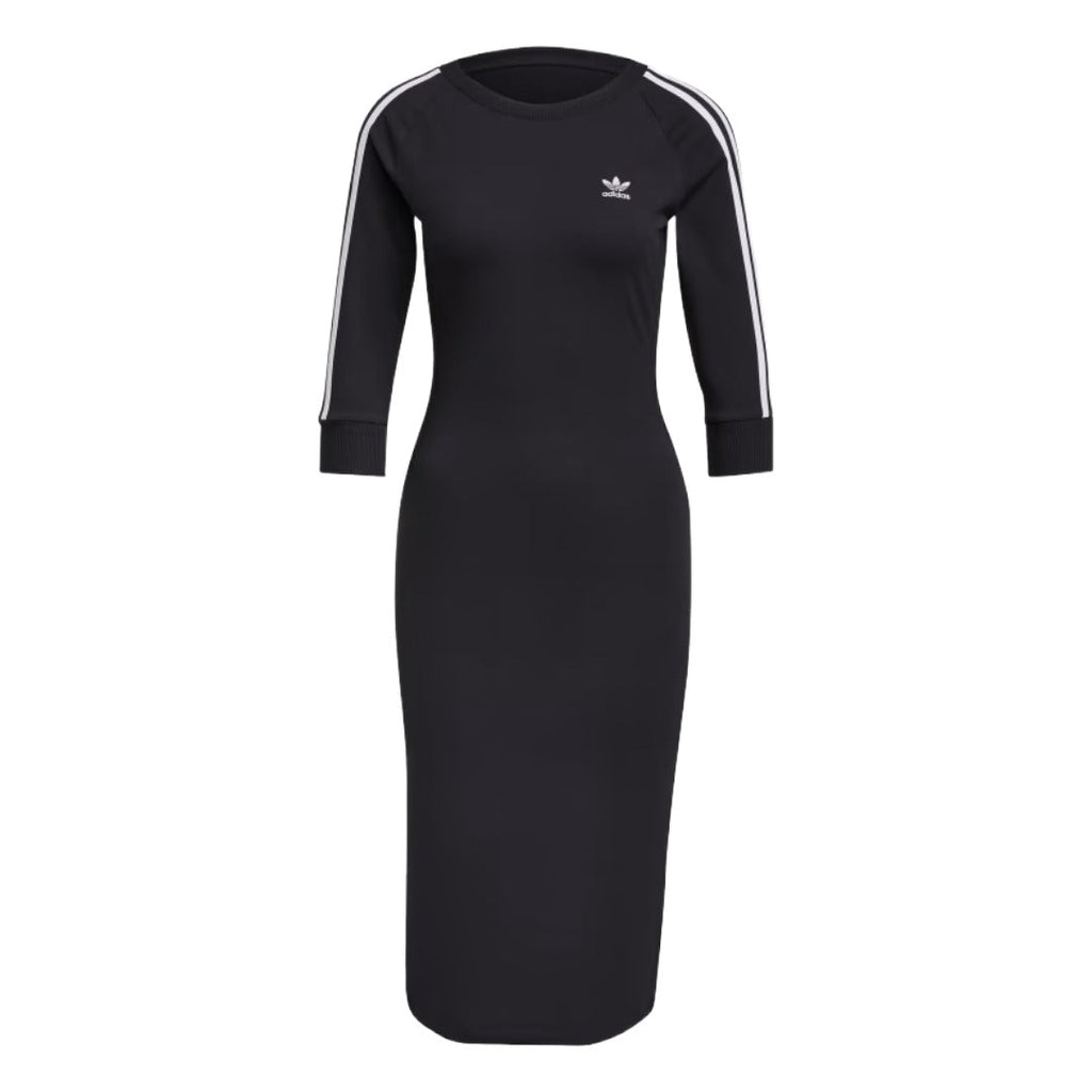 adidas Women's 3 Stripes Dress -Black