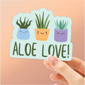 Aloe Love Cute Succulent Sticker