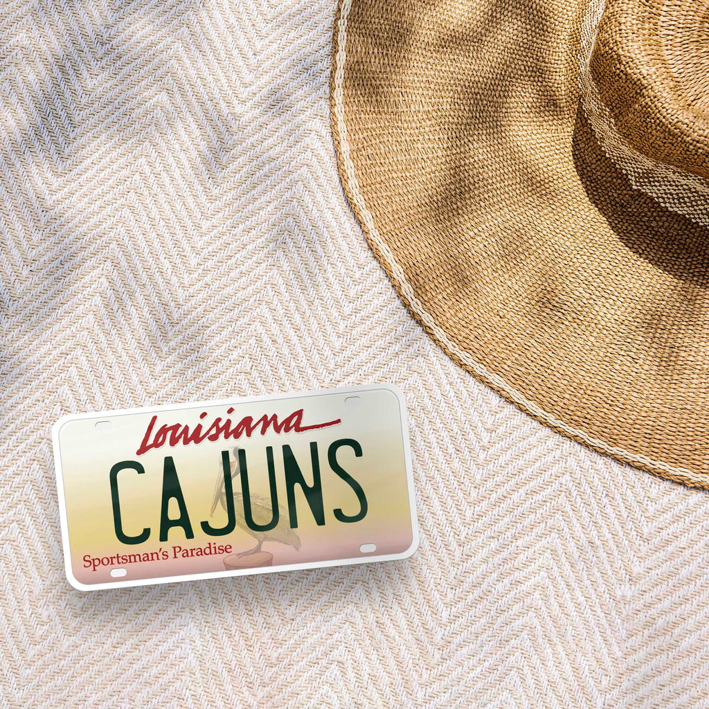 Cajuns Louisiana License Plate Sticker