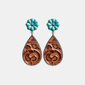 Turquoise Flower Teardrop Earrings - 3 Styles