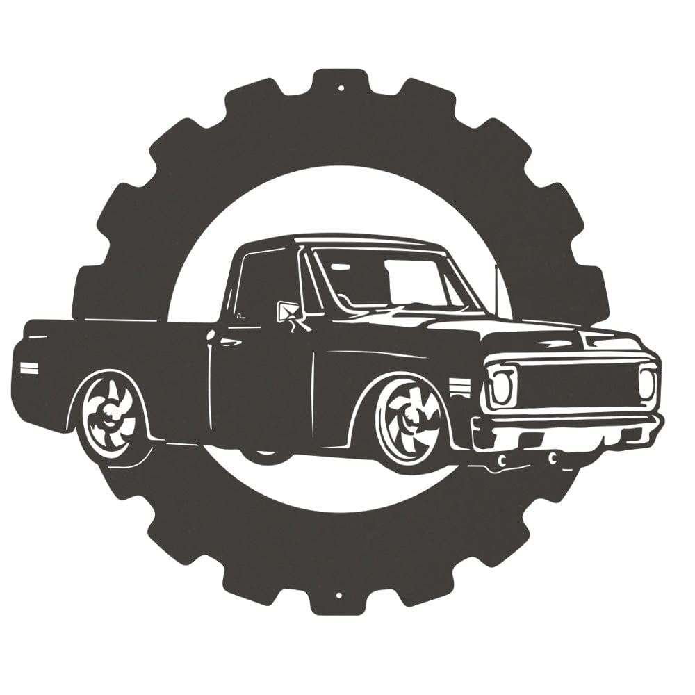 Chevy Classic Truck - Metal Car Collection Sign